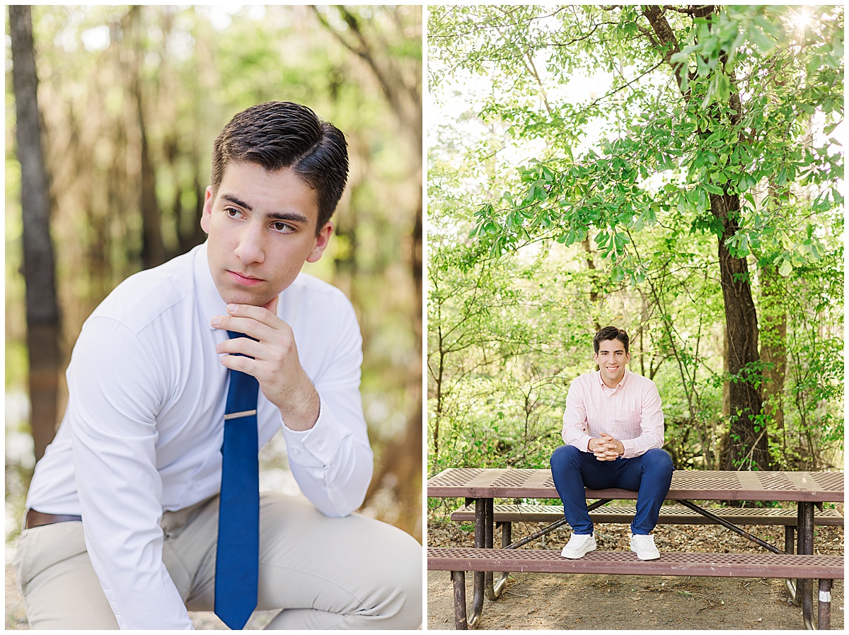 Senior Session at cypress black bayou