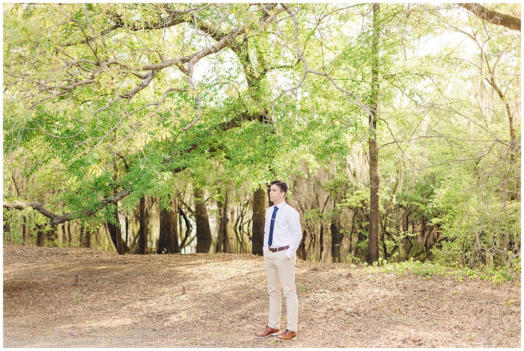 Senior photo session at Cypress Black Bayou