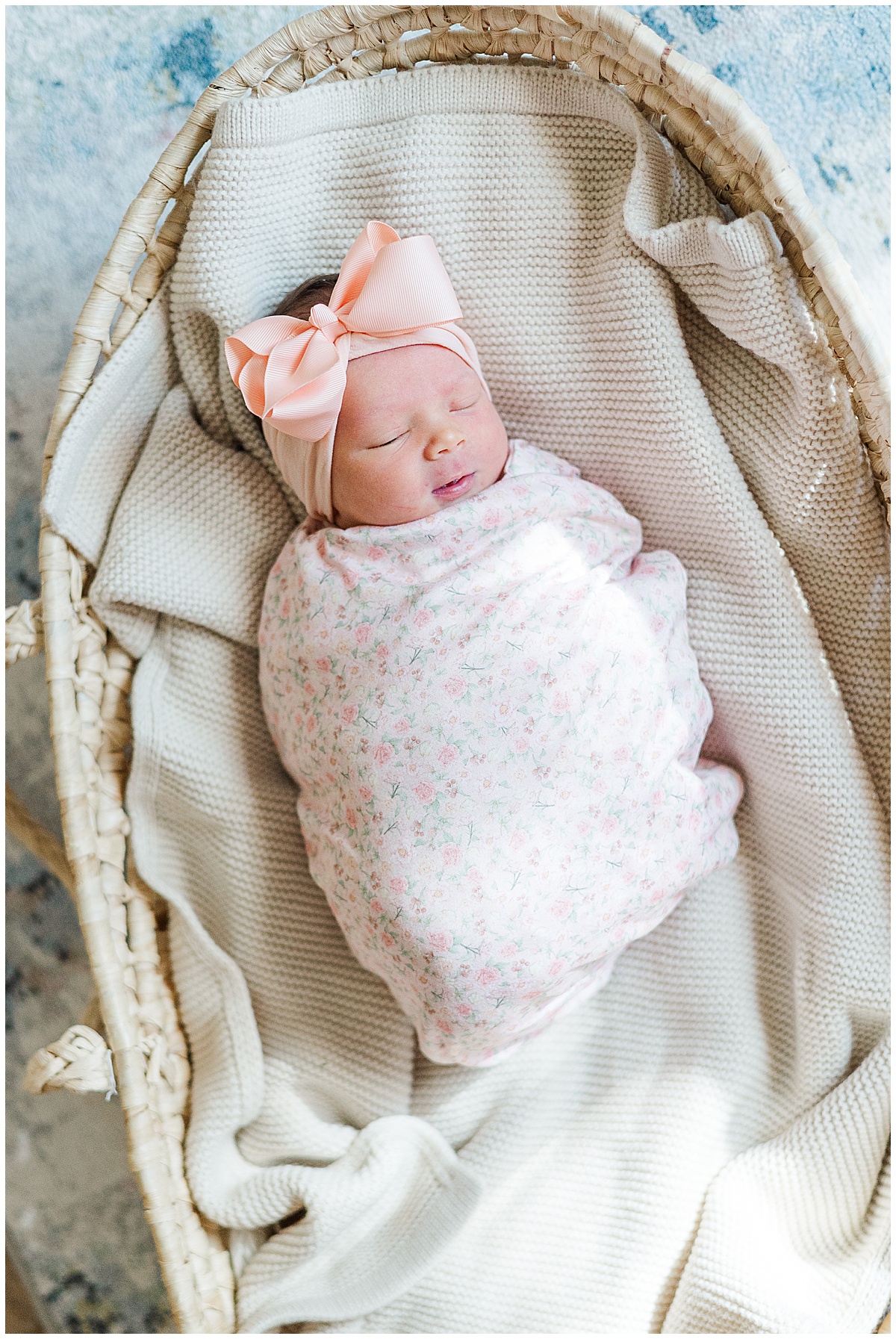 In home newborn session in minden louisiana 