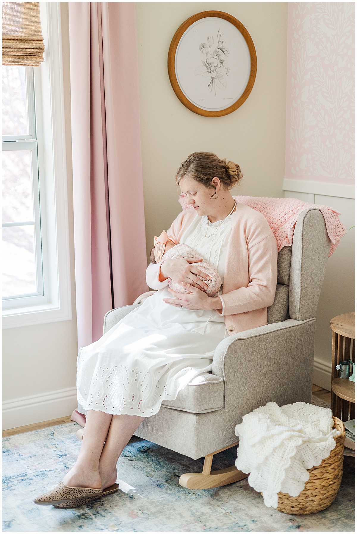In home newborn session in minden louisiana 