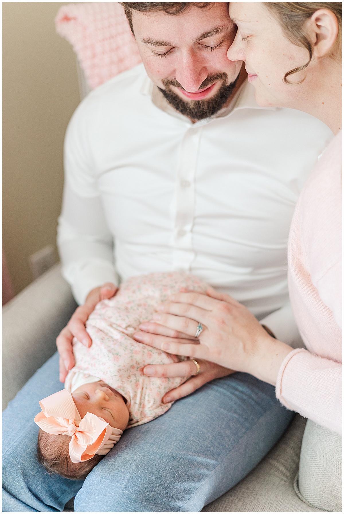 In home newborn session in minden louisiana 