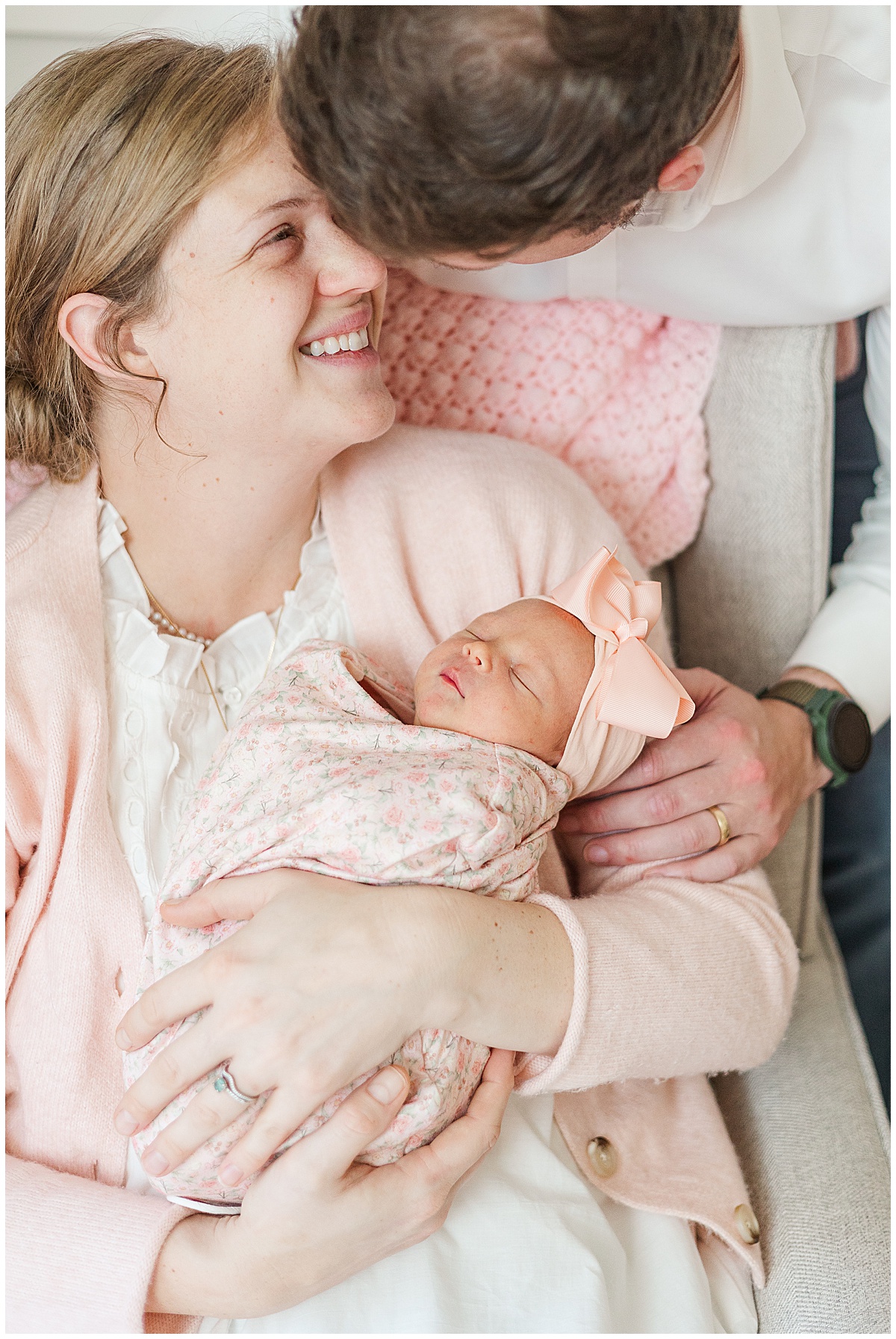 In home newborn session in minden louisiana 